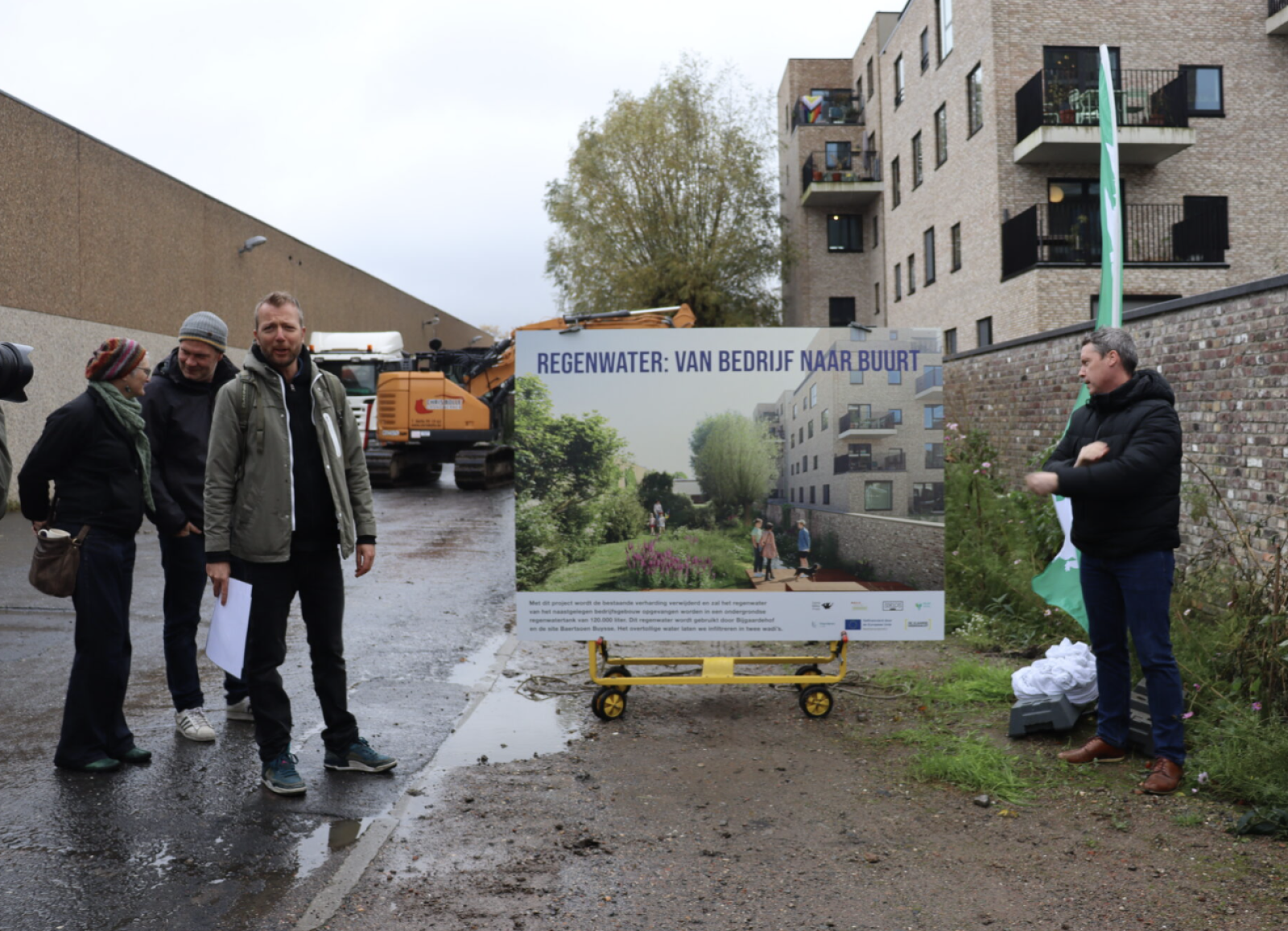 Regenwater van bedrijf naar buurt