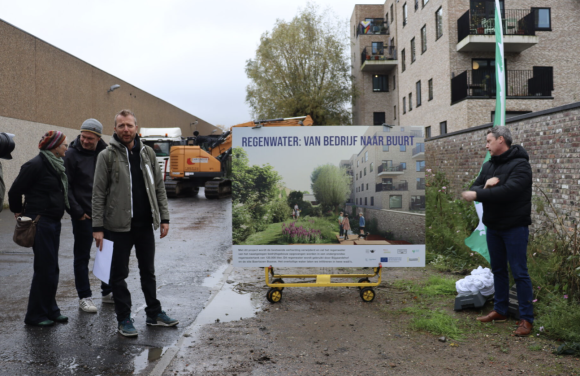 Regenwater van bedrijf naar buurt